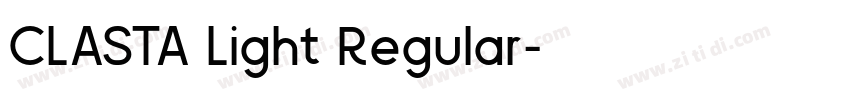 CLASTA Light Regular字体转换